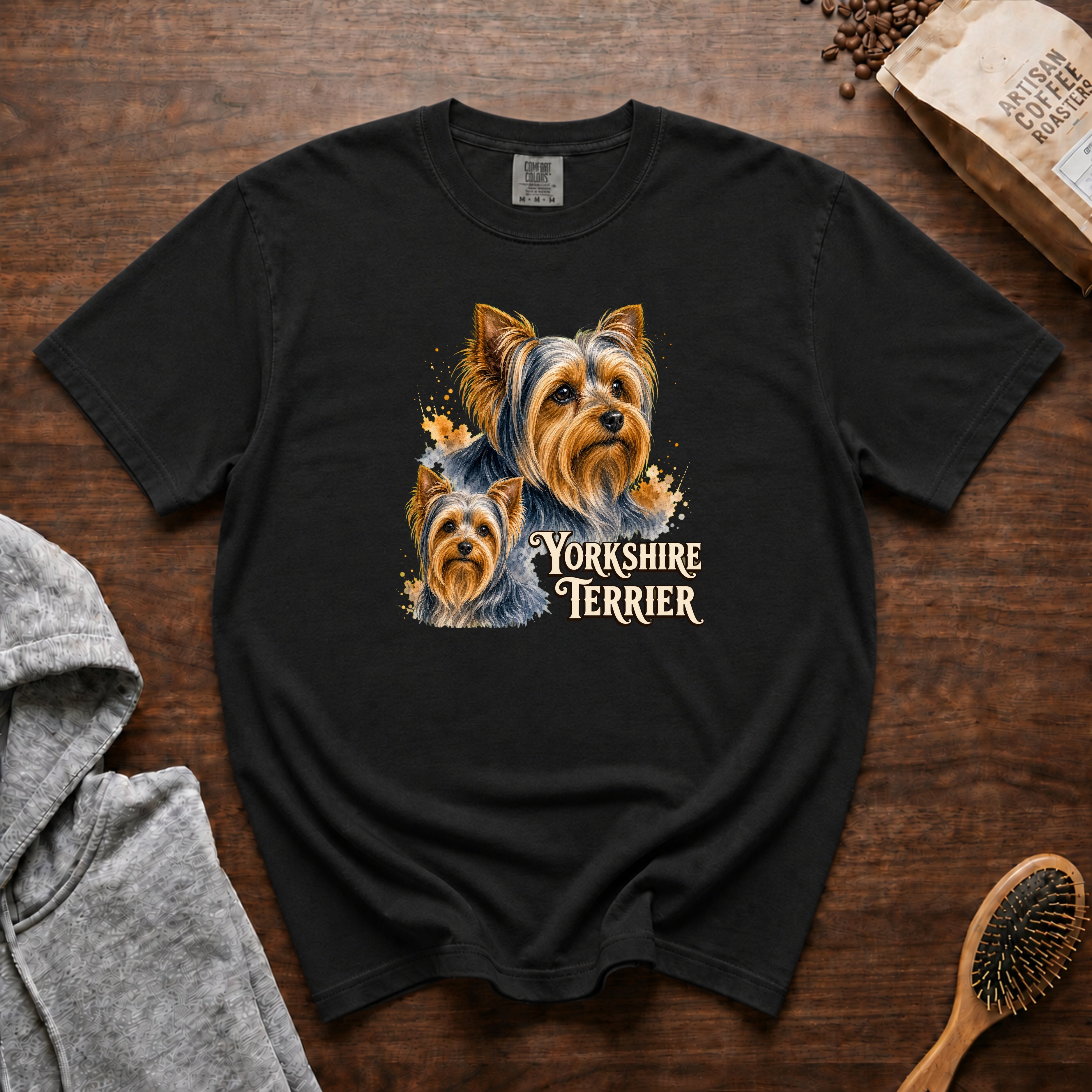 Yorkshire Terrier T-Shirt — Black