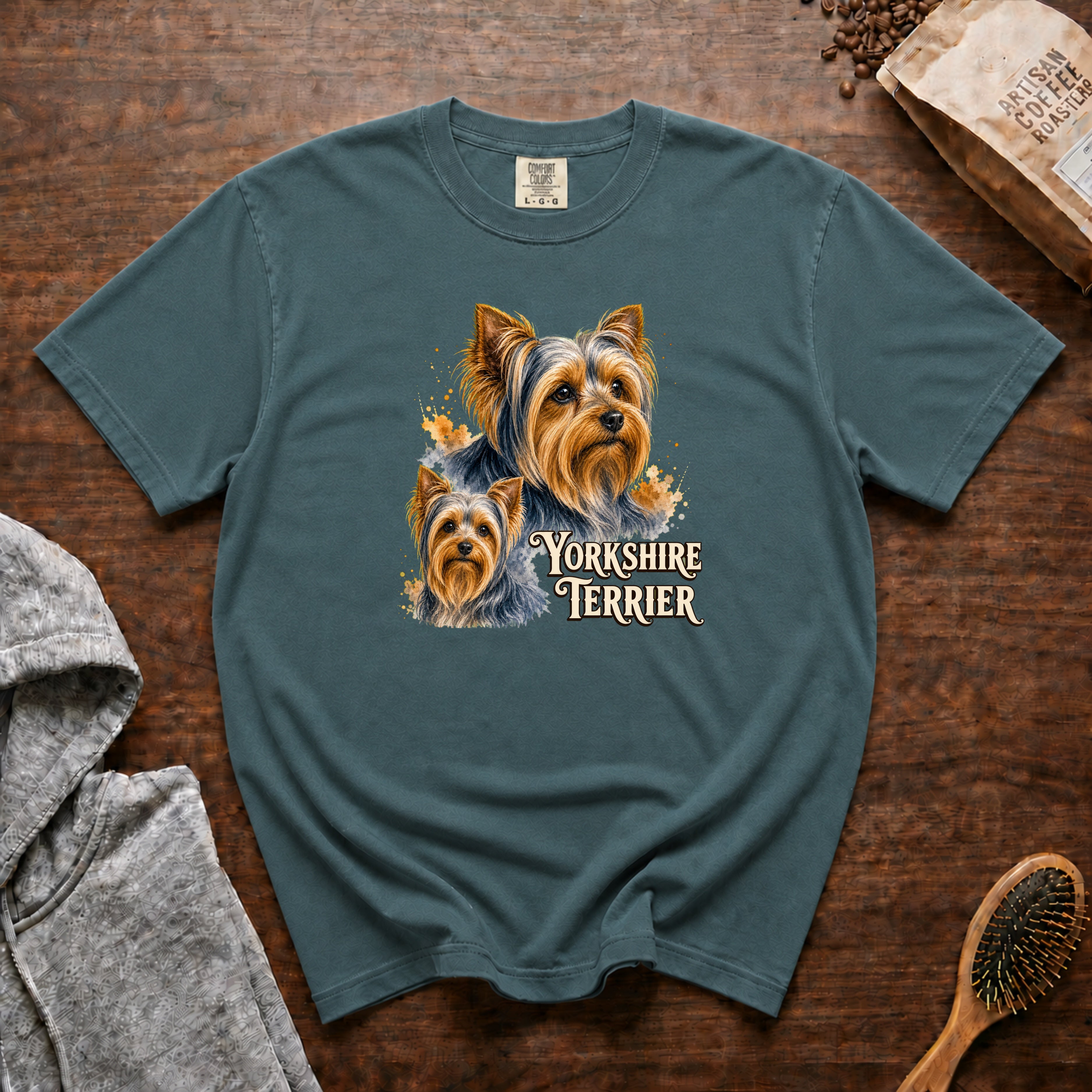 Yorkshire Terrier T-Shirt — Blue Spruce