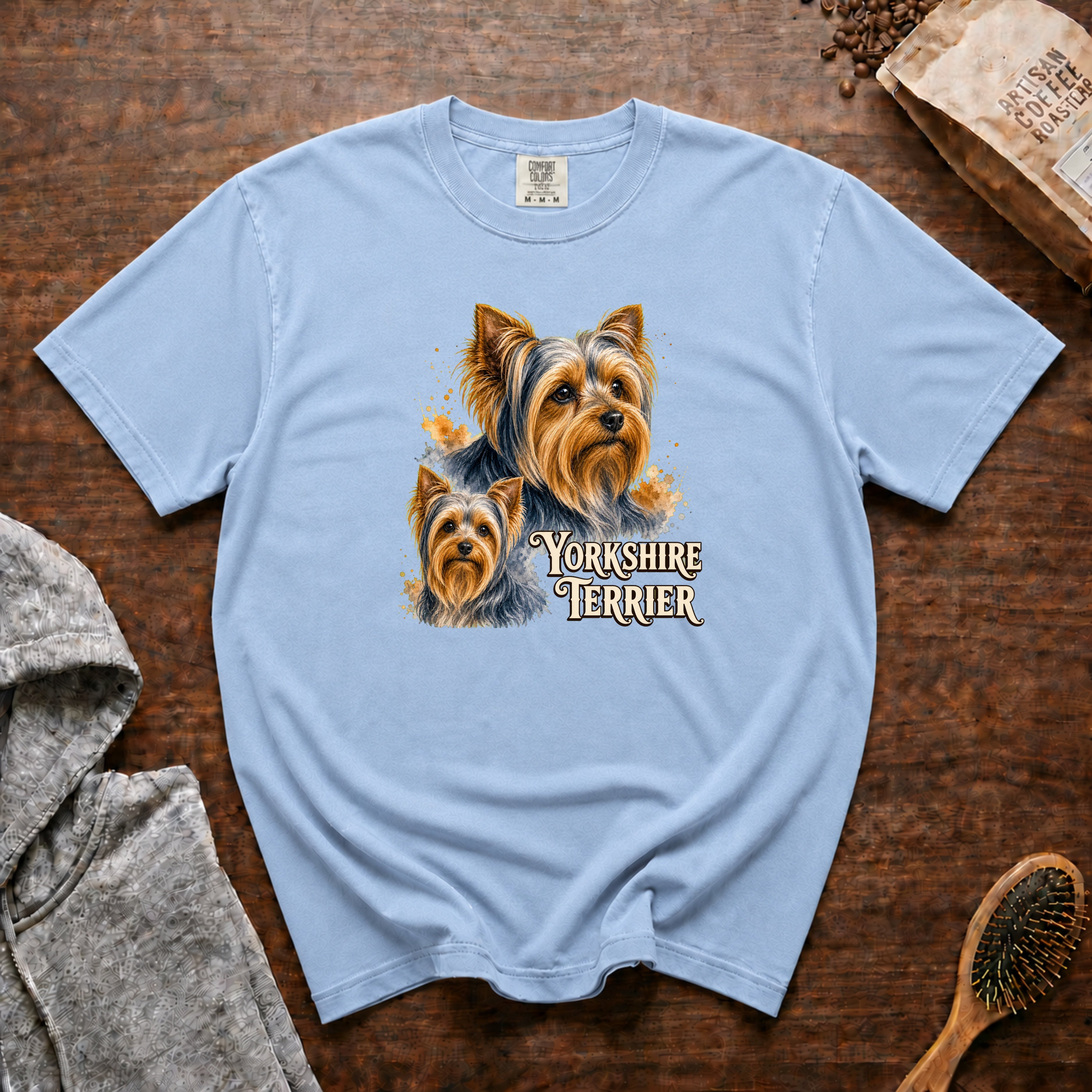 Yorkshire Terrier T-Shirt — Chambray