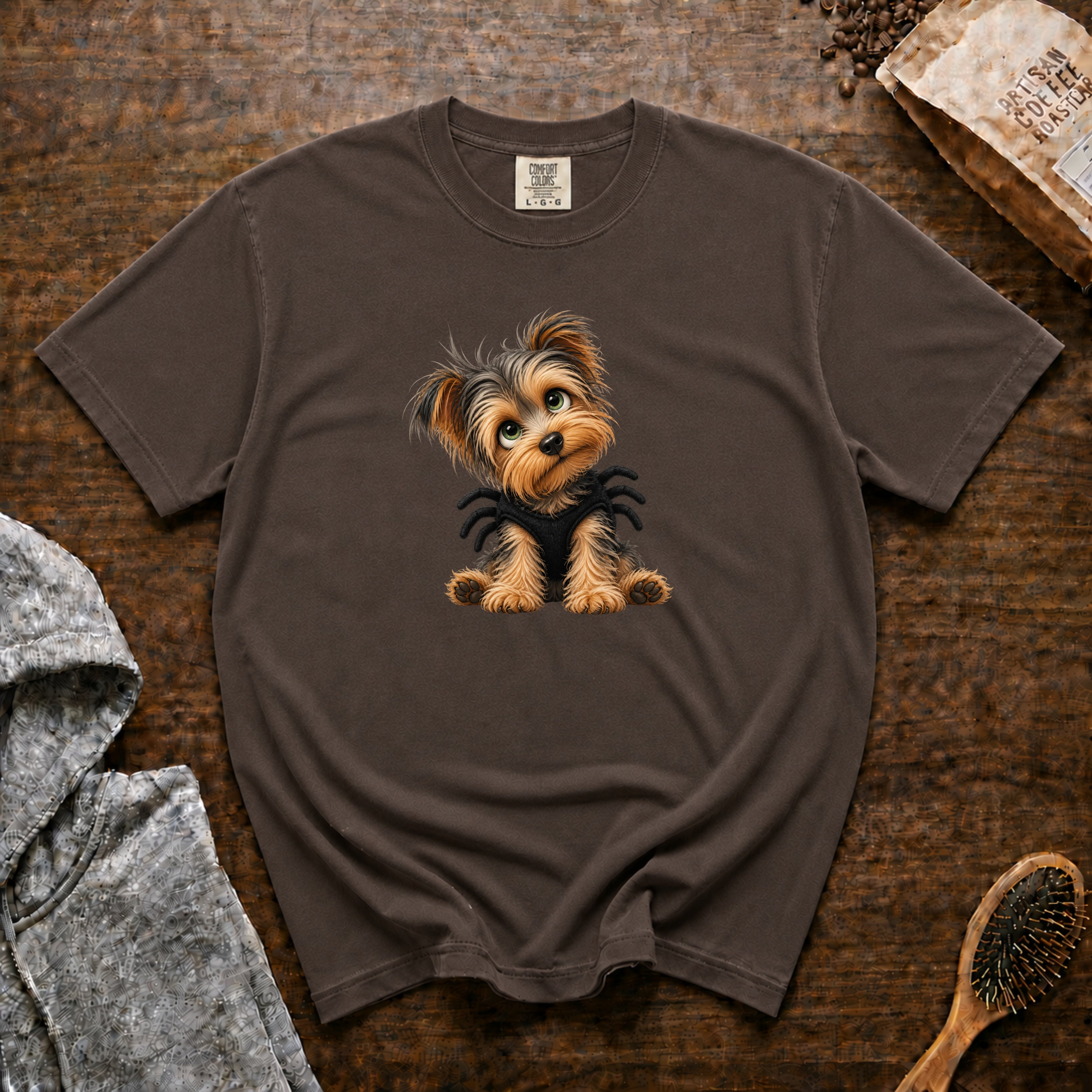 Yorkshire Terrier T-Shirt — Espresso