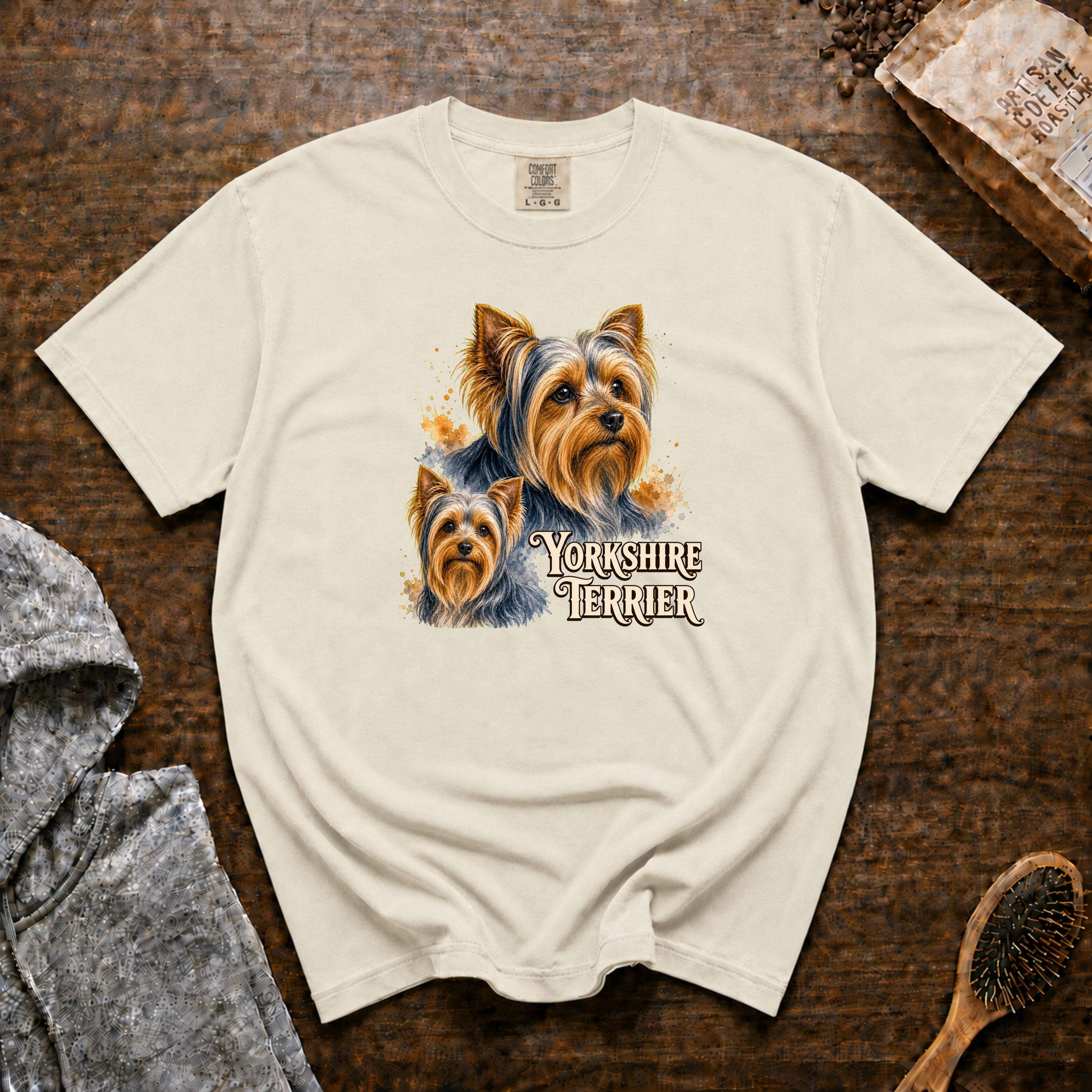 Yorkshire Terrier T-Shirt — Ivory