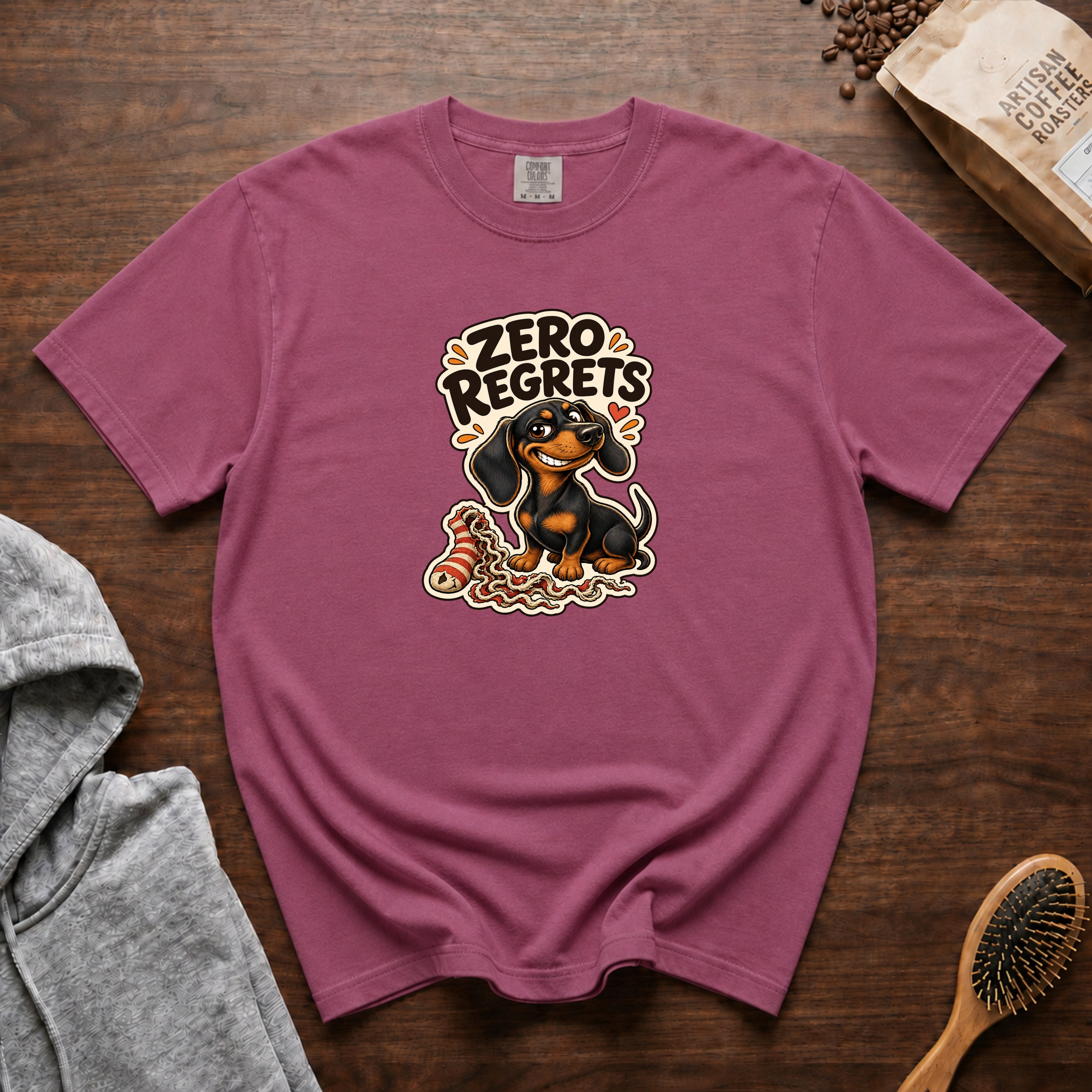 Zero Regrets T-Shirt — Berry