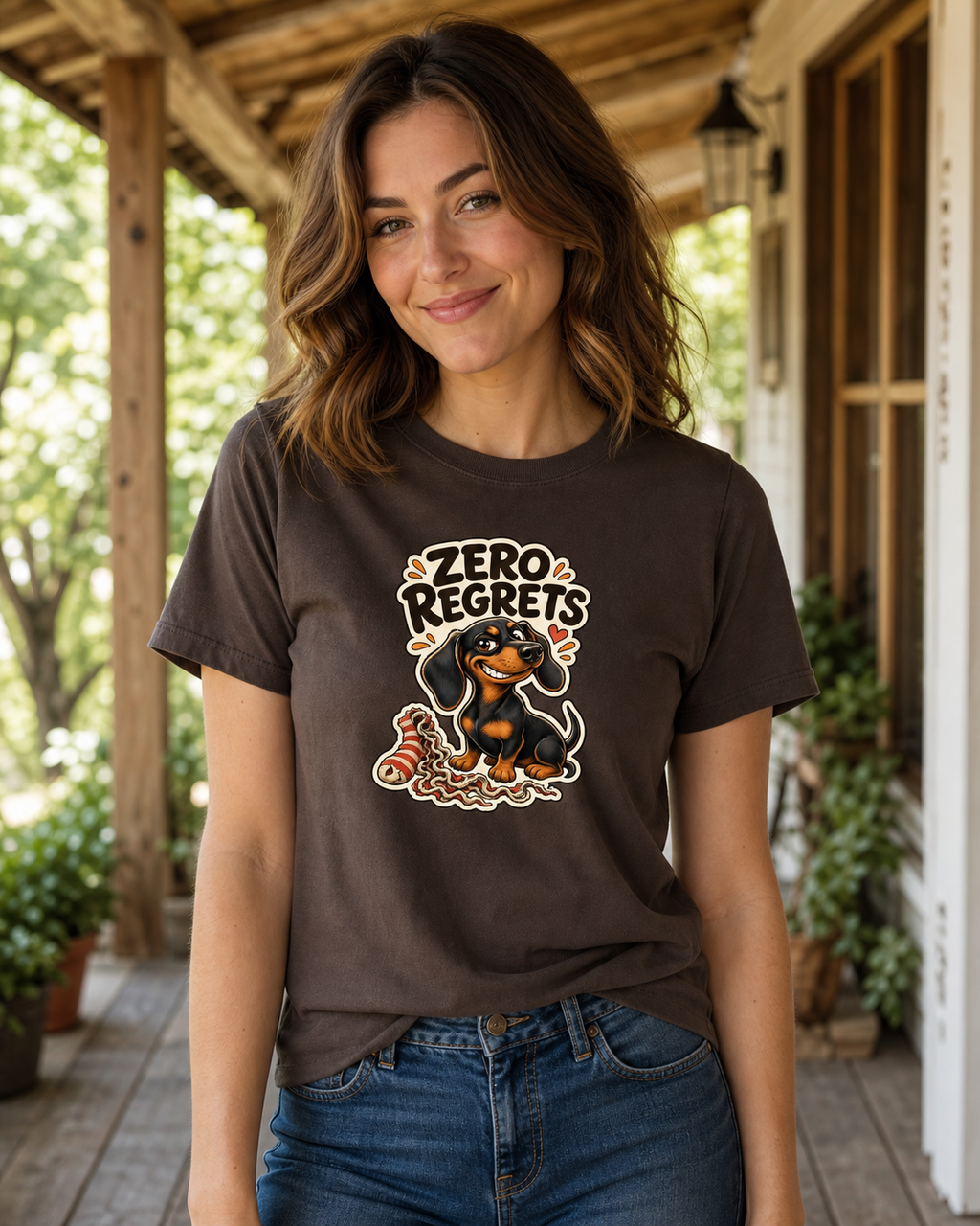 Zero Regrets T-Shirt | Funny Dog Lover Tee