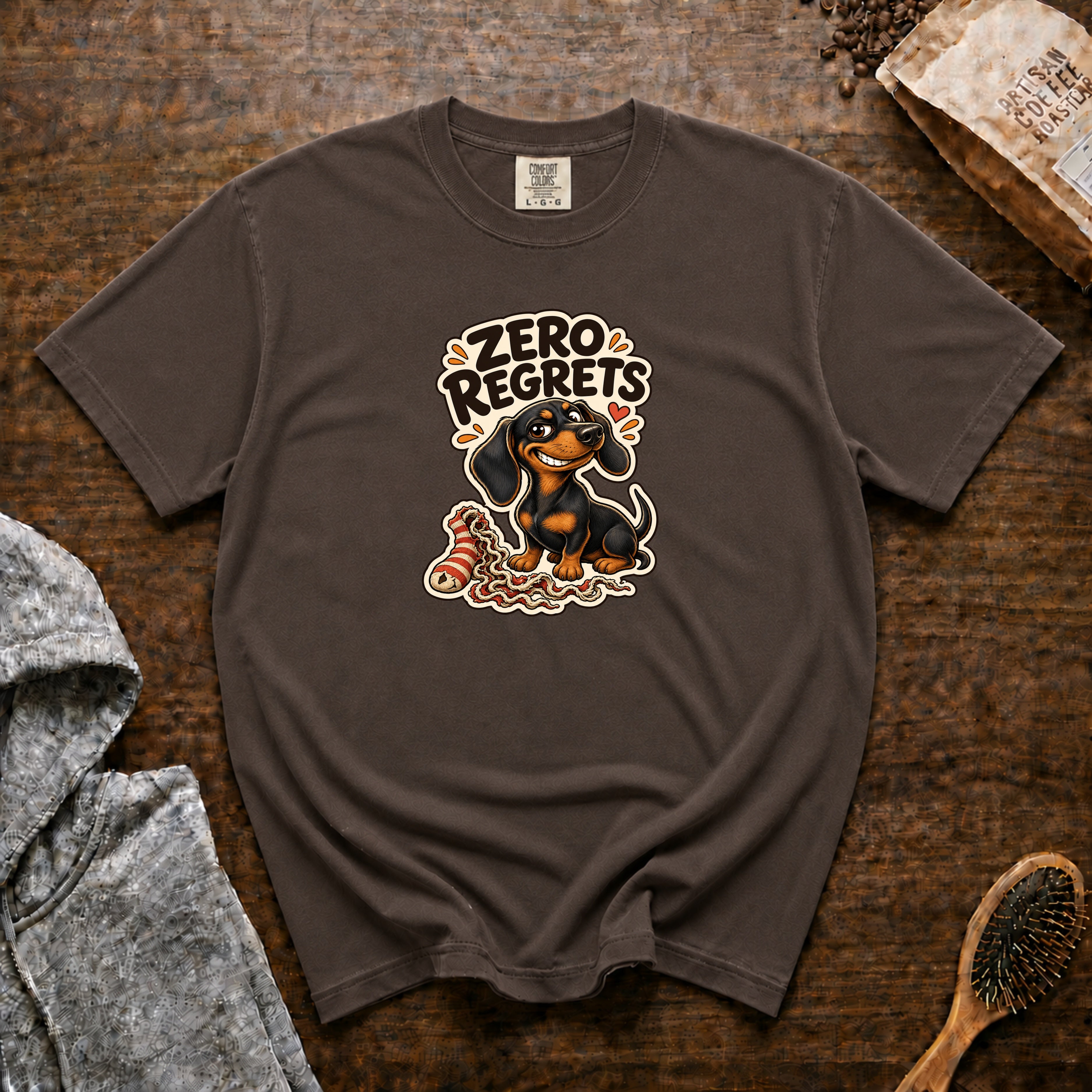 Zero Regrets T-Shirt — Espresso