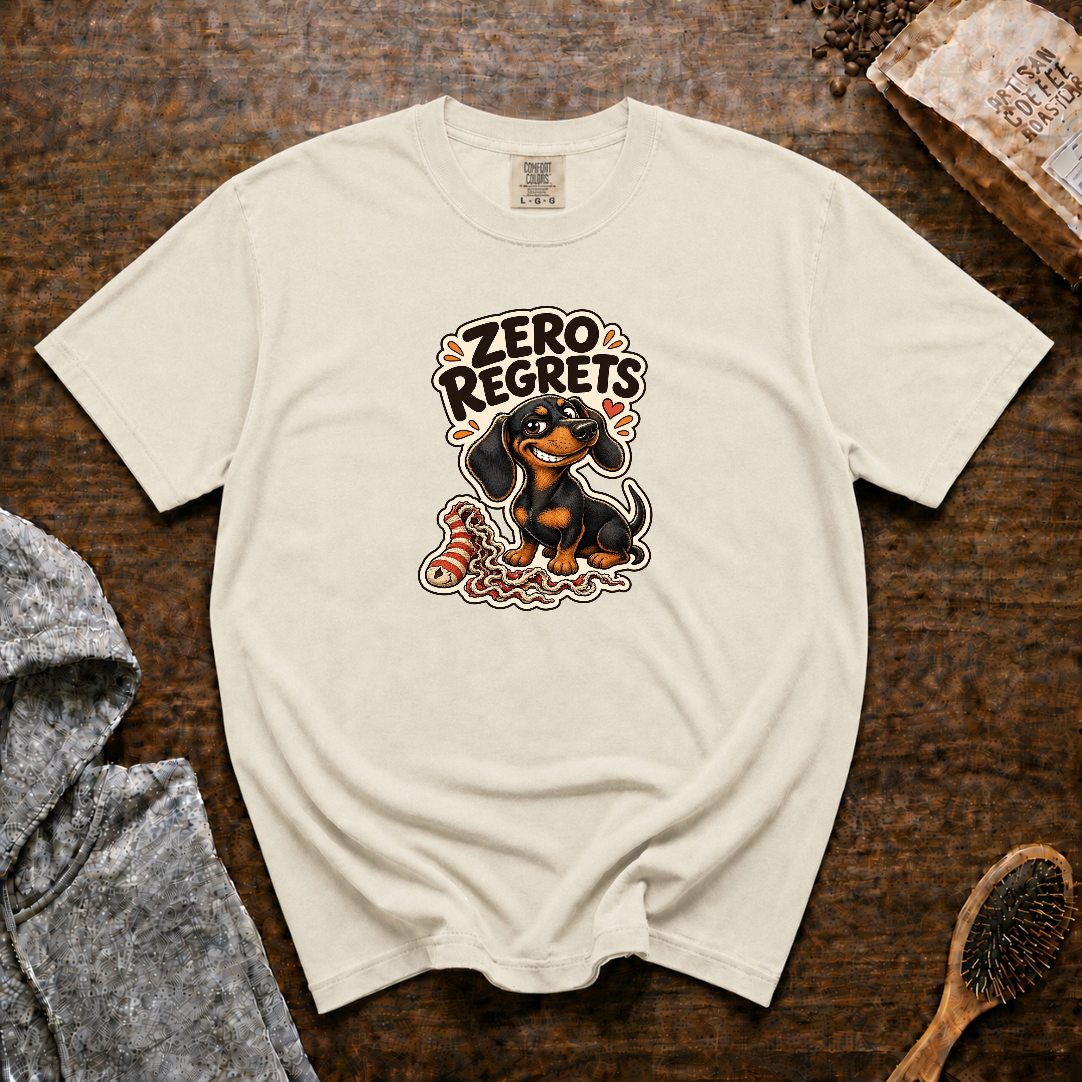 Zero Regrets T-Shirt — Ivory