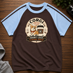 Corgi Coffee Club Brew Line Raglan T-Shirt