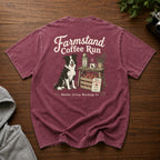 Farmstand Coffee Run Snow Washed Oversized Cotton T-Shirt