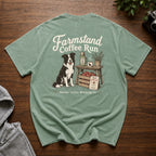 Farmstand Coffee Run Snow Washed Oversized Cotton T-Shirt