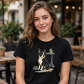 Boston Terrier Sidewalk Espresso T-Shirt | Bosty Coffee Tee