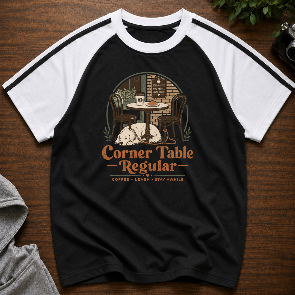 Corner Table Regular Brew Line Raglan T-Shirt