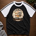 Corgi Coffee Club Brew Line Raglan T-Shirt