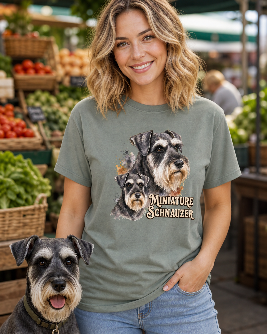 Miniature Schnauzer T-Shirt | Mini Schnauzer Lover Tee