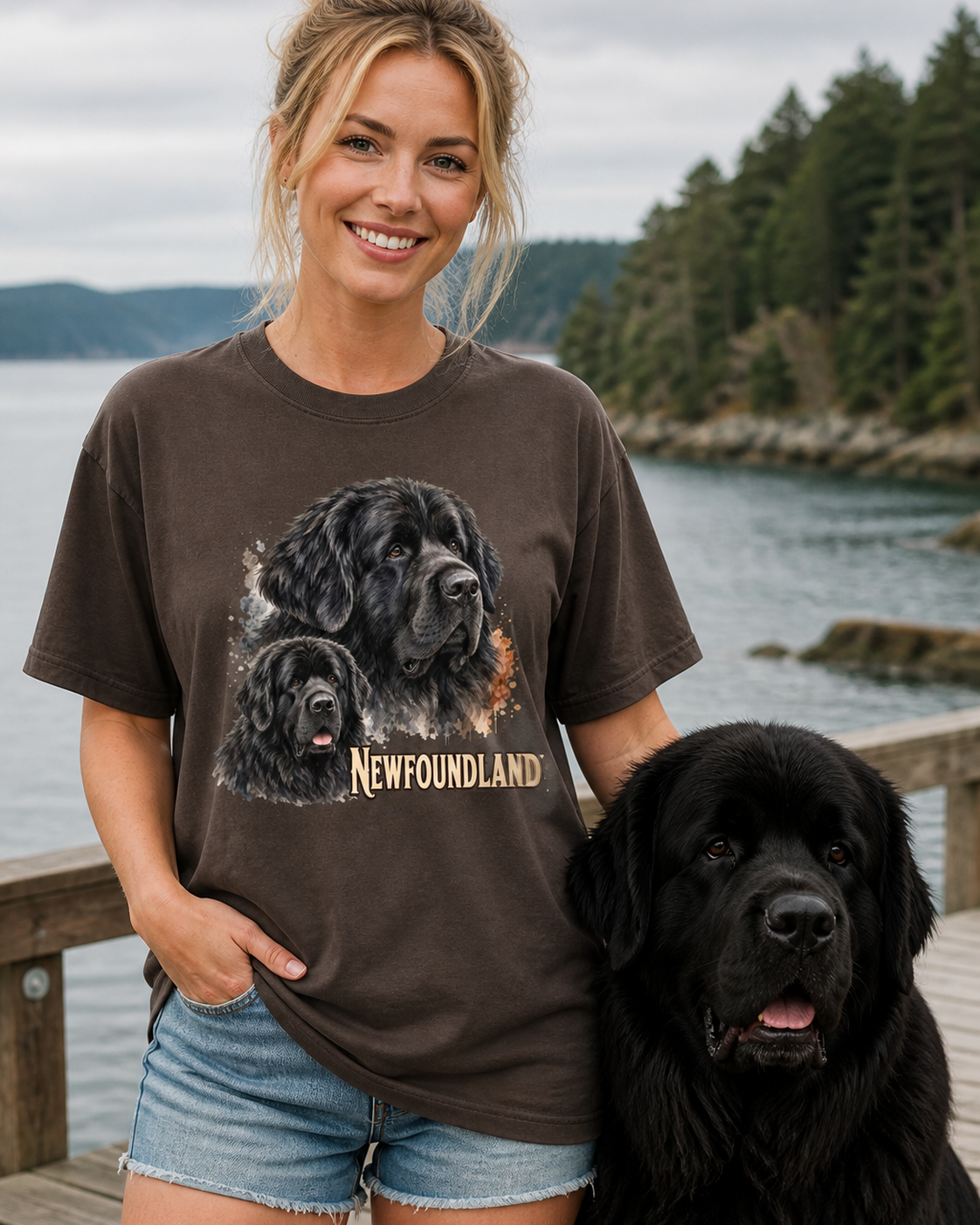 Newfoundland T-Shirt | Newfoundland Dog Lover Tee