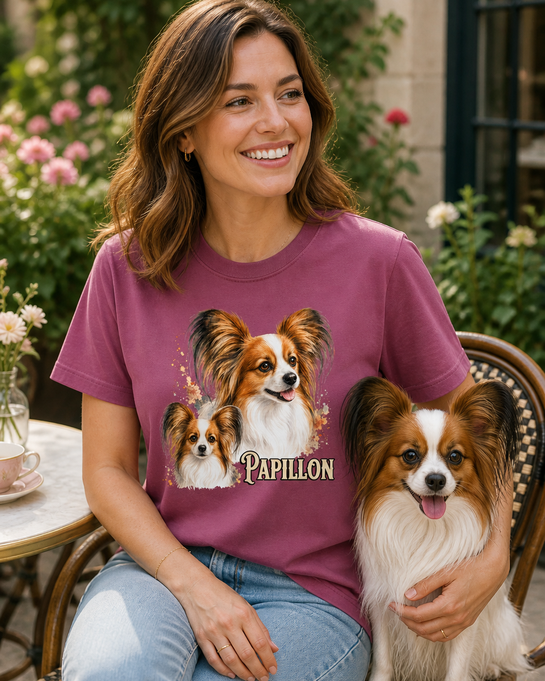 Papillon T-Shirt | Papillon Dog Lover Gift Tee