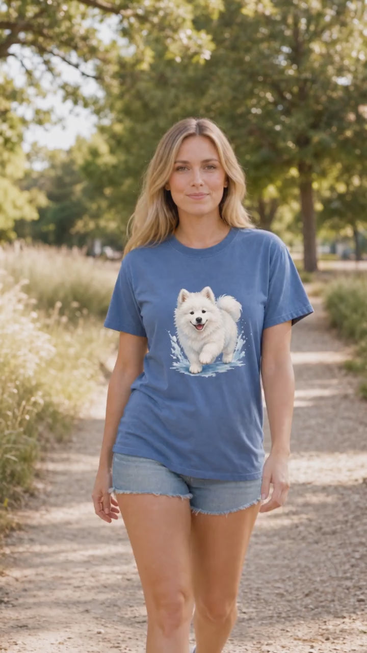 Samoyed Cloud Puppy T-Shirt | Samoyed Dog Lover Fluffy Tee