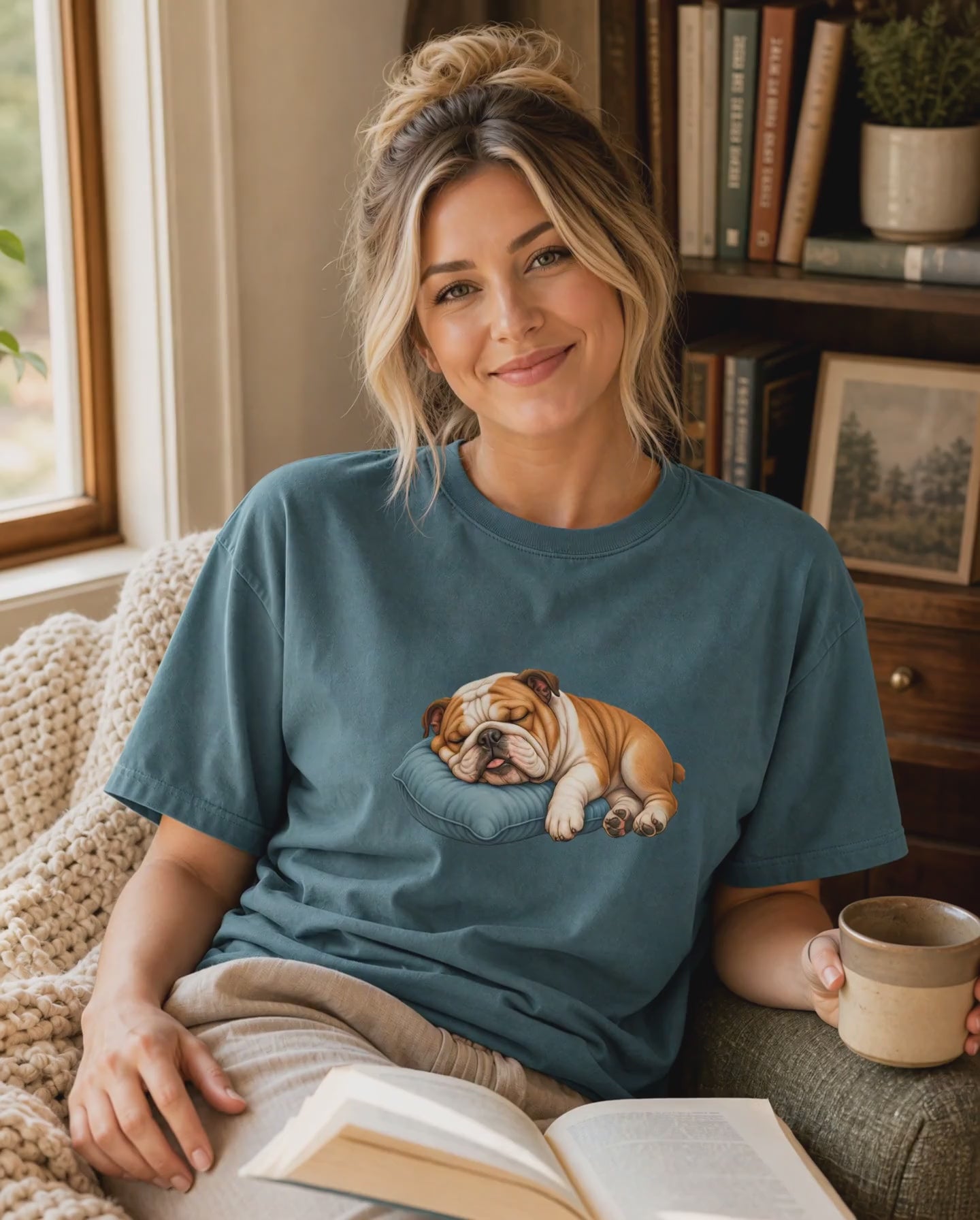 Bulldog Nap Time T-Shirt | Funny Bulldog Dog Lover Tee