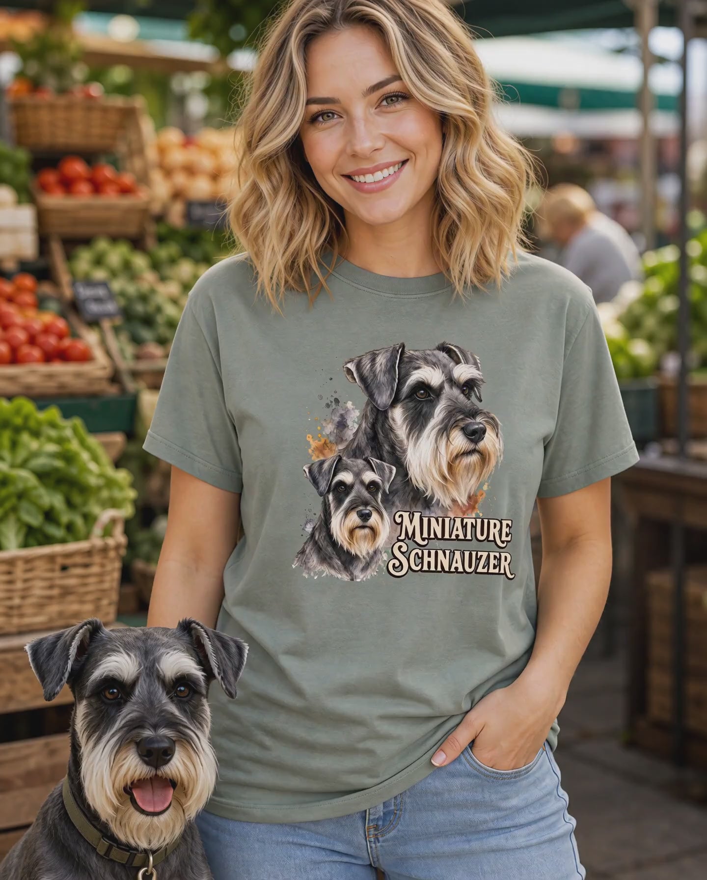 Miniature Schnauzer T-Shirt | Mini Schnauzer Lover Tee