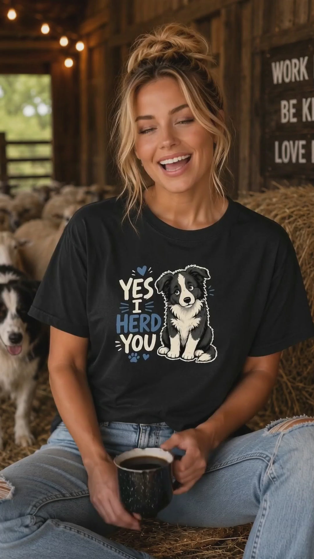 Yes I Herd You Transparent T-Shirt | Funny Herding Dog Tee