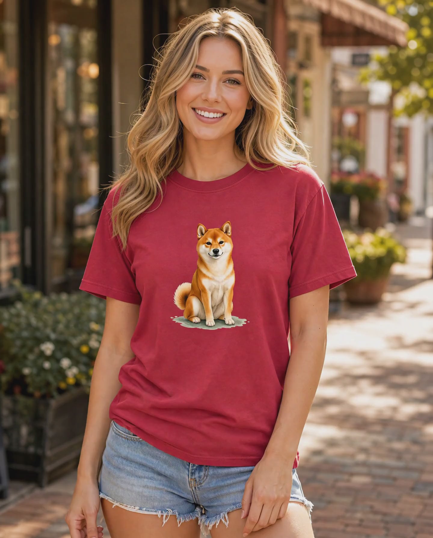 Shiba Quiet Smile T-Shirt | Shiba Inu Dog Lover Tee