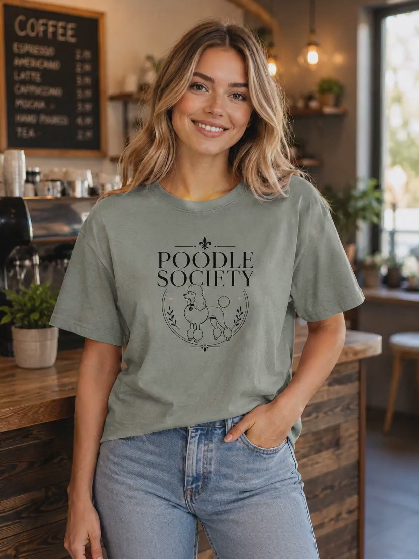 Poodle Society T-Shirt | Poodle Dog Lover Fan Club Tee