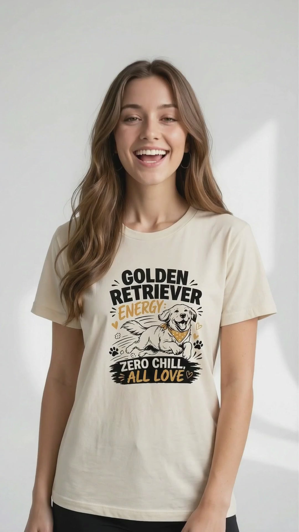 Golden Retriever Energy T-Shirt | Golden Retriever Dog Tee