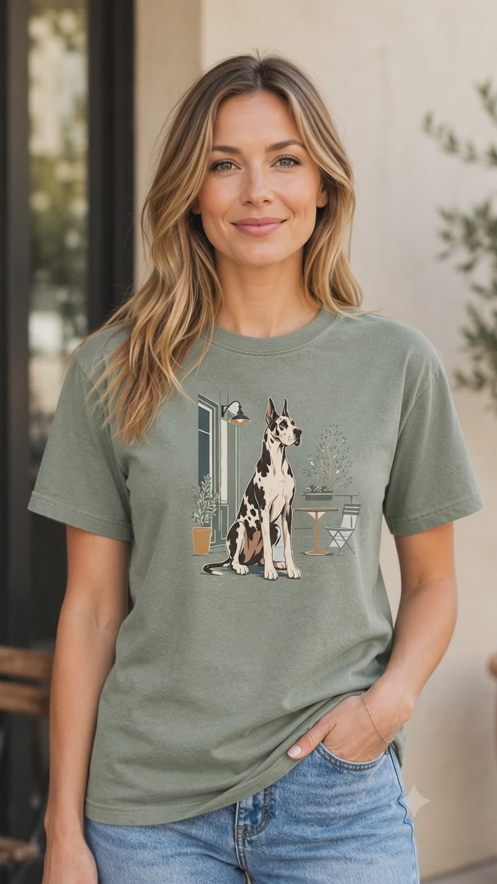 Great Dane Tall Cup House Roast T-Shirt | Great Dane Coffee Tee