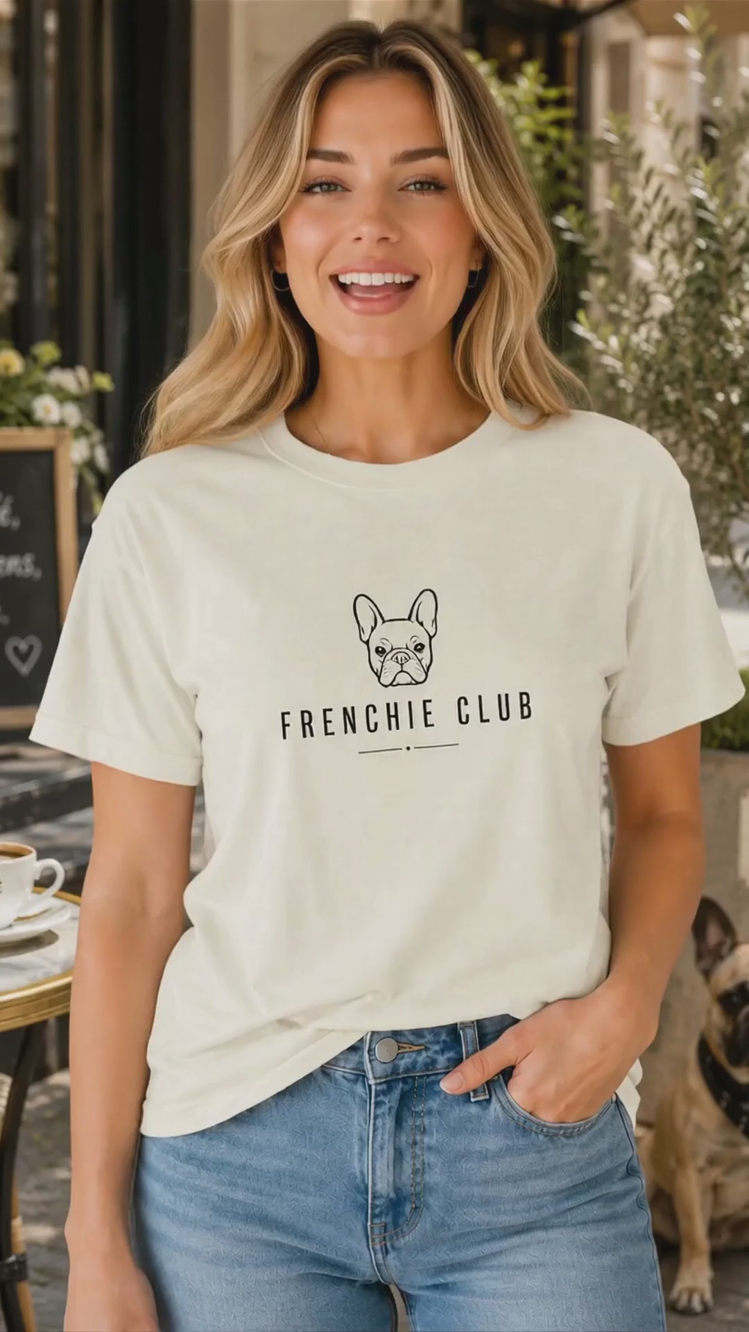 Frenchie Club T-Shirt | French Bulldog Fan Club Tee