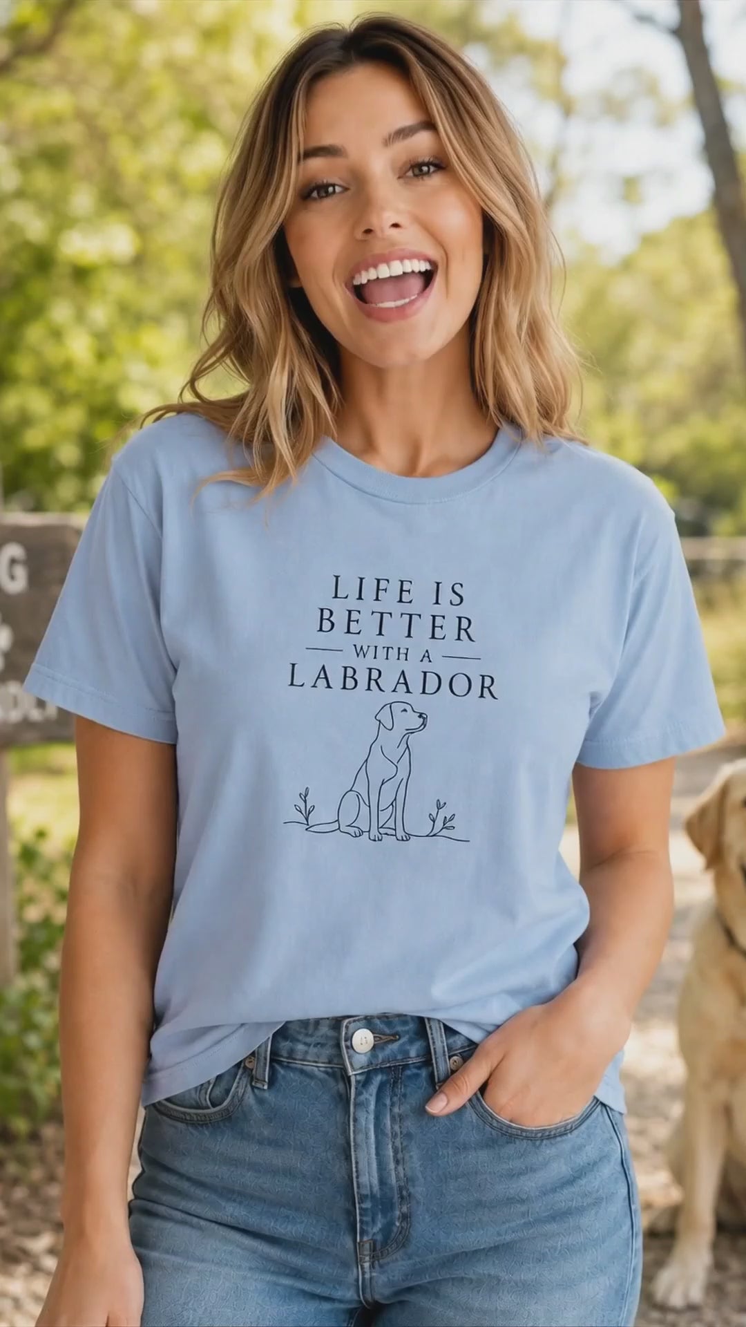 Life Is Better With A Labrador T-Shirt | Lab Dog Lover Tee