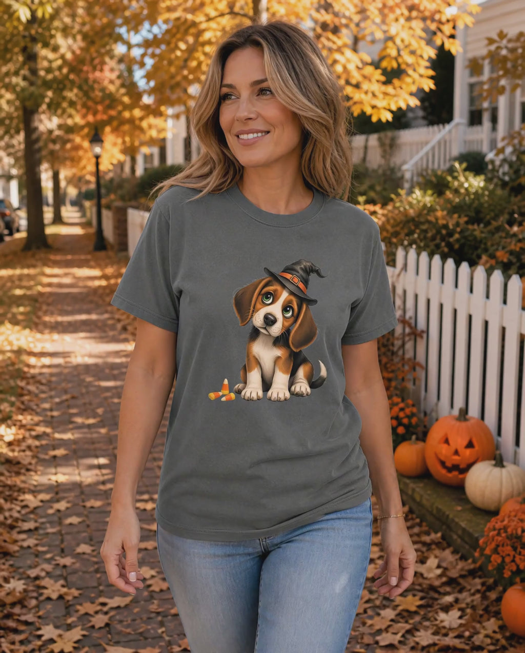 Halloween Beagle T-Shirt | Cute Spooky Dog Shirt for Beagle Lovers