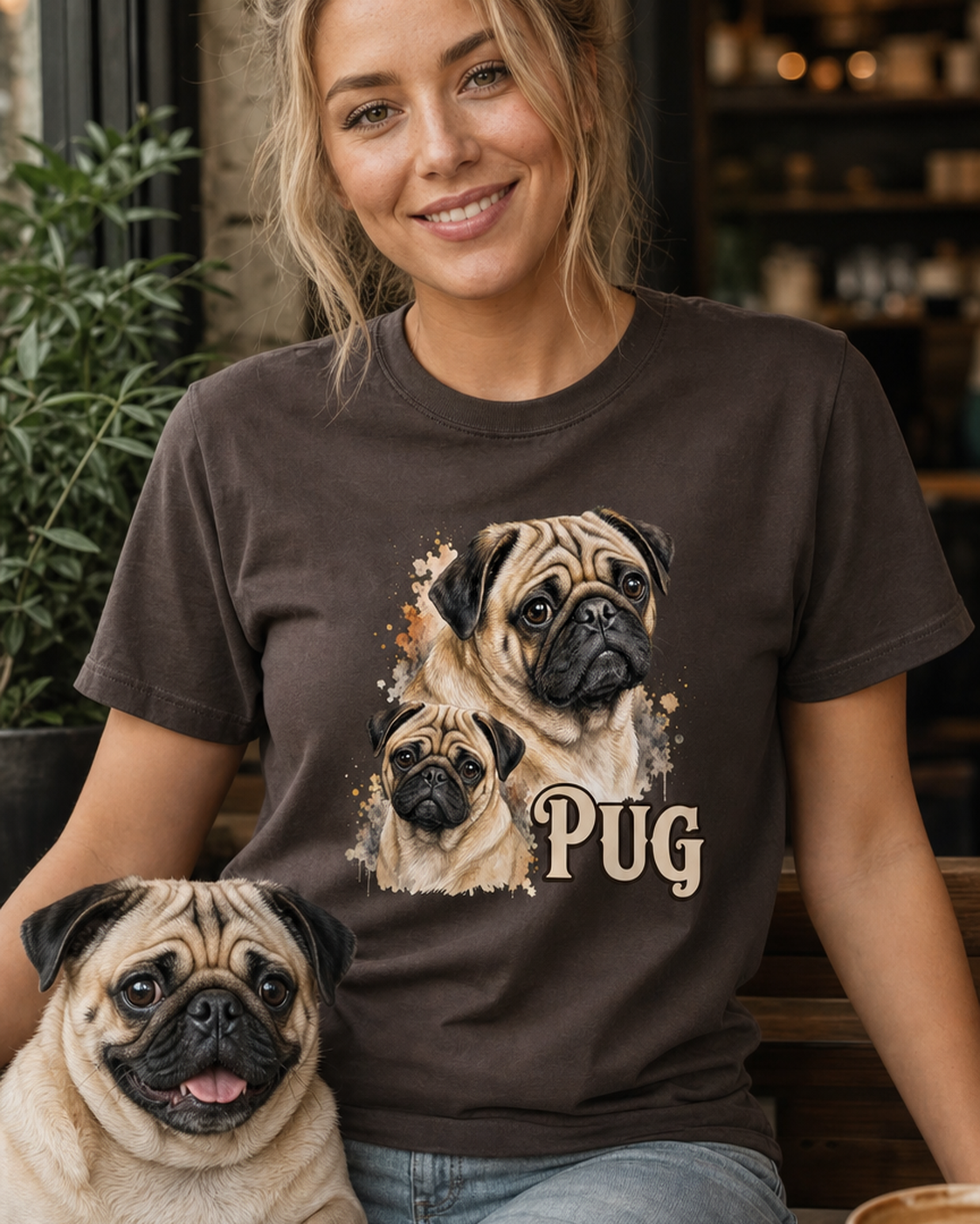 Pug T-Shirt | Pug Lover Wrinkly Dog Funny Tee
