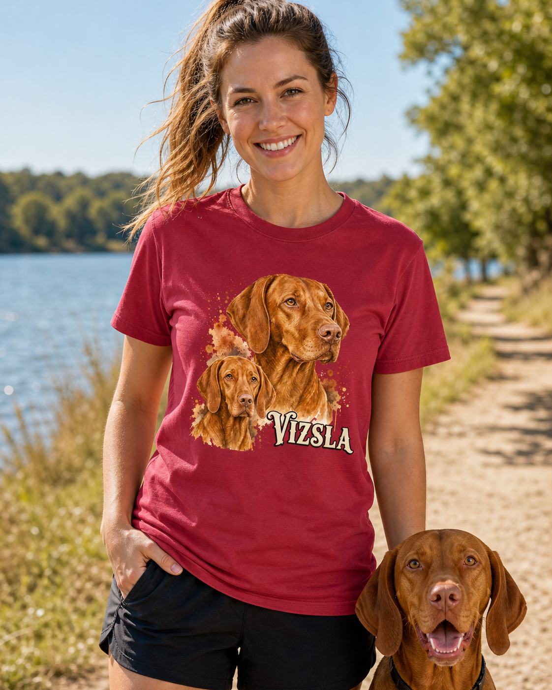 Vizsla T-Shirt | Vizsla Dog Lover Gift Tee